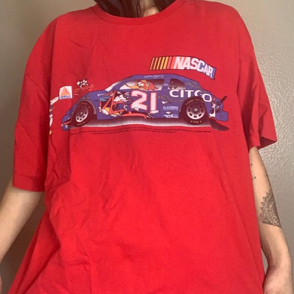 Vintage Cartoon Nascar T-shirt - Picture 2 of 5